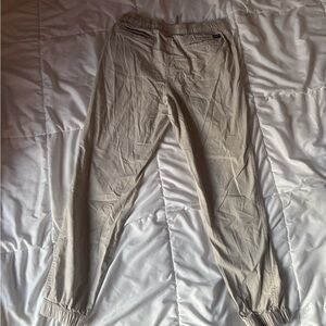 Aeropostale Tan Sweatpants Relaxed Fit Cotton Blend